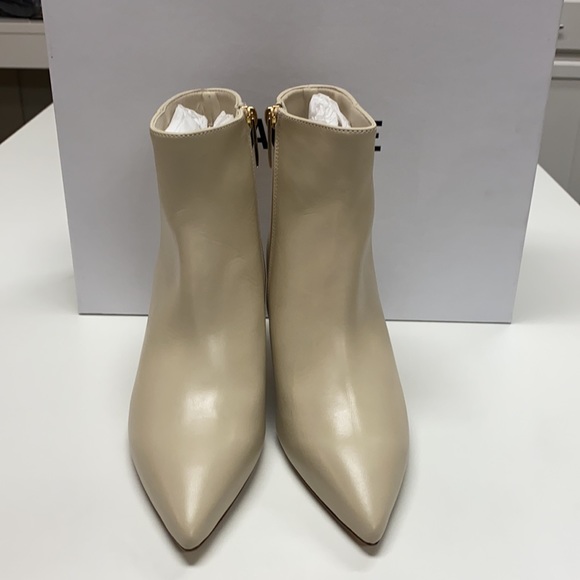 L'AGENCE Aimee Pointed Toe Bootie in Vintage White - Picture 2 of 3